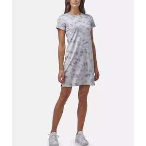 Marc New York Performance Women's Tie Dye T-Shirt Dress Gray Size M Cotton